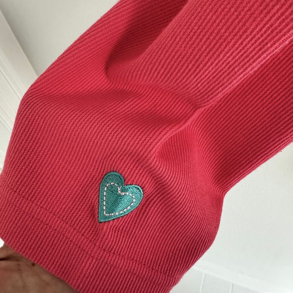 Vintage 90s Womens Cardigan Large Cottage Core Valentines Embroidered Hearts - Picture 4 of 10